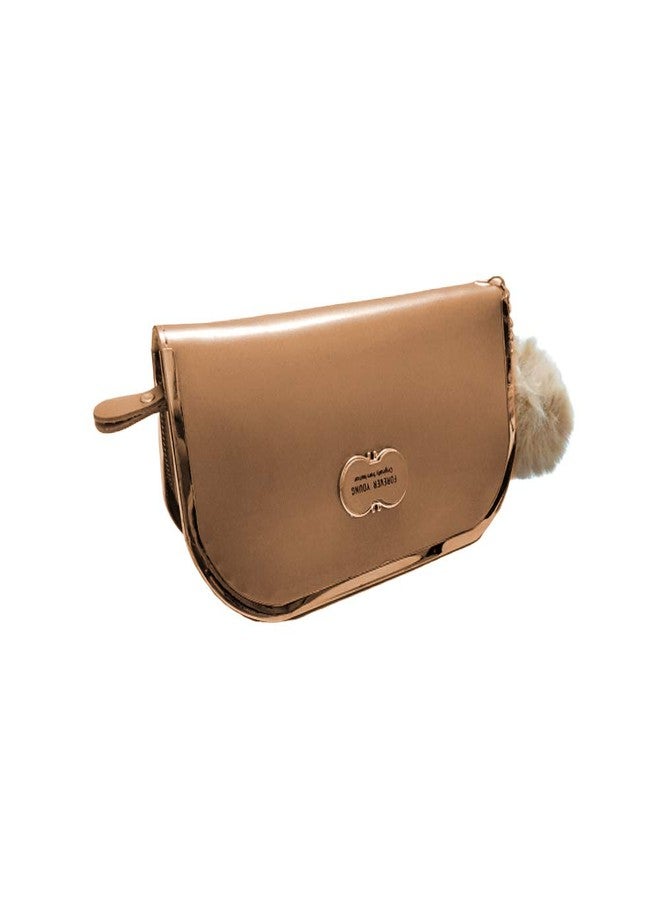 V4U Women's Leather Design Multi-Purpose Clutch (Golden) - Image 3
